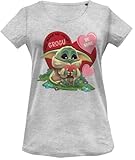 Star Wars Damen Woswmants045 T-Shirt, Grau meliert, Large