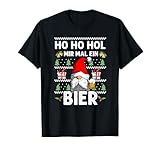 Ho Ho Hol Mir Mal Ein Bier Lustig Weihnachten Spruch Männer T-Shirt