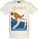 Queen Amplified Unisex Tee Triangle, vin. wht