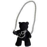 VALICLUD Umhängetasche mit Kettenriemen Stofftier Geldbörse...