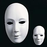 Amakando Neutrale Phantom Maske Opernmaske Frauengesicht Maske Weiße...