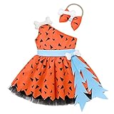 Baby Mädchen Junge Pebbles Flintstones Höhlenmensch Kostüm Outfits...
