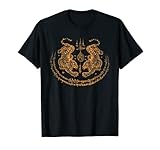 Twin Tiger Sak Yant Tattoo Muay Thai Thailand Martial Art T-Shirt