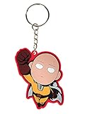 One Punch Man Schlüsselanhänger mit Saitama Chibi Figur aus PVC