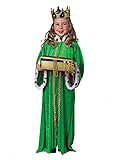 Sternsinger Kostüm Königs Mantel grün Größe 140/152