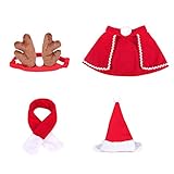 Katze Weihnachtskostüm Outfit 4 Stk. Katze Haustier Hund Kleidung,...