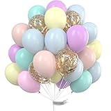 PartyWoo Luftballons Pastell, 60 Stück 12 Zoll Pastel Ballons in...