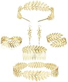Adramata 6Pcs Griechische Göttin Schmuck Set Damen Römische...