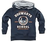 Harry Potter Kids - Hogwarts School Unisex Kapuzenpullover Navy 152