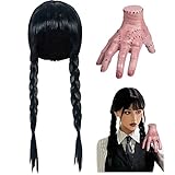 KELAND Goth Halloween Kostüm Accessoires Wednesday Addams Outfit -...