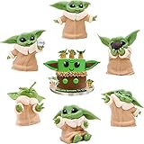 Baby Yoda Figuren 6 Stück，Baby Yoda Figuren,baby yoda,Tortendeko...