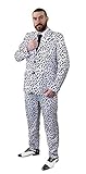 I LOVE FANCY DRESS LTD DALMATINISCHEN DRUCK ANZUG KOSTÜM MIT...