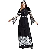 Natinr Hexe Geist Cosplay Kostüm Sexy Gothic Kleid, Morticia Addams...