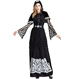 Natinr Hexe Geist Cosplay Kostüm Sexy Gothic Kleid, Morticia Addams...