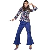 dressforfun 900380 - Damenkostüm Disco Queen, Gemusterte...