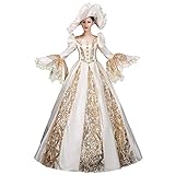 CountryWomen Marie Antoinette Renaissance Brokatkleid Ballkleid...