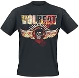 Volbeat Burning Skullwing Männer T-Shirt schwarz L 100% Baumwolle...