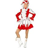 NET TOYS Rotes Tanzmariechen Kostüm Gardekostüm Damen S (34/36)...