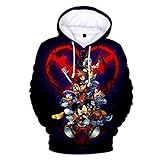 YTQQ-Kingdom Hearts-Unisex 3D Pullover Streetwear, Anime Cartoon...