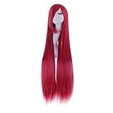 MapofBeauty 40' Anime Kostüm lange gerade Cosplay Perücke Partei...