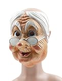 Festartikel Müller Gesichtsmaske alte Frau für Erwachsene, 24x18cm,...