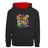 Spreadshirt Brawl Stars Charaktere Teenager Kontrast-Hoodie, 9/11...