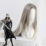 WHBHD Ff7. Final Fantasy VII Sephiroth Cosplay Perücke graue...