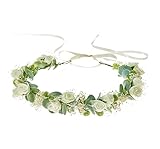 Goledwedy Getrocknete Blumenkranz Haare Schleierkraut Eukalyptus...