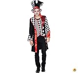 Herren Kostüm Pierrot Harlekin Frack Mantel Pedrolino schwarz weiß...