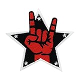Rock Stern Patches zum Aufbügeln | Musik Patch, Bügelflicken,...
