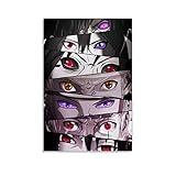 Anime Naruto Poster mit mehreren Figuren, dekoratives Gemälde,...