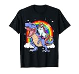 Einhorn reiten T rex Dinosaurier Mgical Einhorn T-Shirt