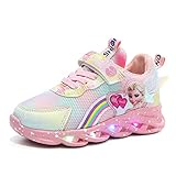 IRON JF ELSA Schuhe mädchen，Kinder led Schuhe，Leuchtschuhe ELSA...