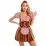 dPois Damen Lebkuchen Kostüm Erwacshene Weihnachten Fasching Kostüm...