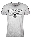 Top Gun Herren T-Shirt Windy Tg20191007 Grey Mélange,XXL