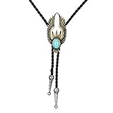 COOLLA Bolo Tie Cowboy Krawatten Leder Choker Halskette Vintage...