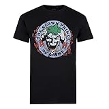 Cotton Soul DC Comics Joker Smile Emblem Herren T-Shirt, Schwarz,...