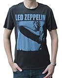 Amplified Herren Led Zeppelin-Blimp Square T-Shirt, Grau (Charcoal...