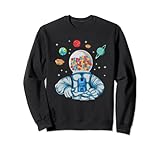 Astronaut im Kaugummi Automaten Kostüm Weltraum Planeten Sweatshirt