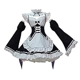 Hopoter Damen Maid Cosplay Kostüm Kleider Sexy Lolita Kleid Maid...