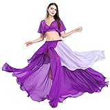 ROYAL SMEELA Bauchtanz Kostüm Damen Bauchtanz Top Rock Set für...