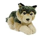 Teddys Rothenburg by Uni-Toys Kuscheltier Wolf 24 cm liegend...