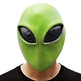 PartyHop Kühler Grüner Alien Latex Maske