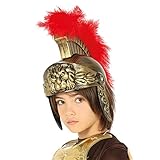 NET TOYS Römer-Helm für Kinder | Gold-Rot | Außergewöhnliches...