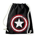 TRVPPY Baumwolltasche Turnbeutel Tasche Modell America Vintage Captain...