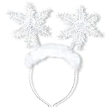 Amakando Haarreifen Schneeflocke Weihnachtshaarreif Haarreif mit...