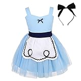 Lito Angels Alice im Wunderland Kostüm Kleid mit Schleife Haarreifen...