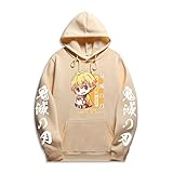 Sybnwnwm Demon Slayer Hoodies Agatsuma Zenitsu Sweatshirt Kimetsu No...