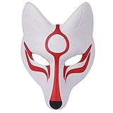 Amosfun Halloween Fuchs Maske Maskerade Eva Maske Karneval Party...