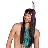 Boland 85783 - Perücke Indianer Takoda, inklusive Stirnband mit...